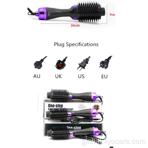 Hair Straightener And Curler Dryer Brush Brush Electric Hair Straightener And Curler Dryer Brush Supplier